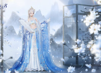 《以閃亮之名》新年版本晶瑩登場 化身仙子雪月下迎新春