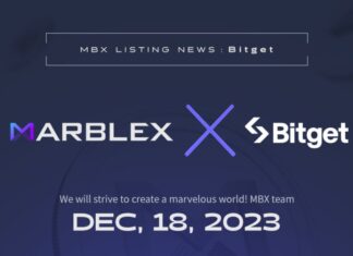 MARBLEX專有區塊鏈貨幣「MBX」正式上架「Bitget」