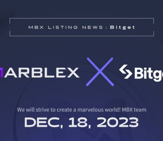 MARBLEX專有區塊鏈貨幣「MBX」正式上架「Bitget」