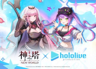 《神之塔:New World》預告與日本知名VTuber團體「hololive」聯名合作即將展開!