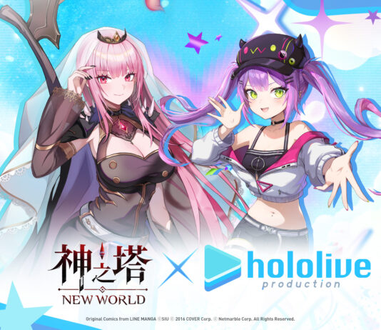 《神之塔:New World》預告與日本知名VTuber團體「hololive」聯名合作即將展開!
